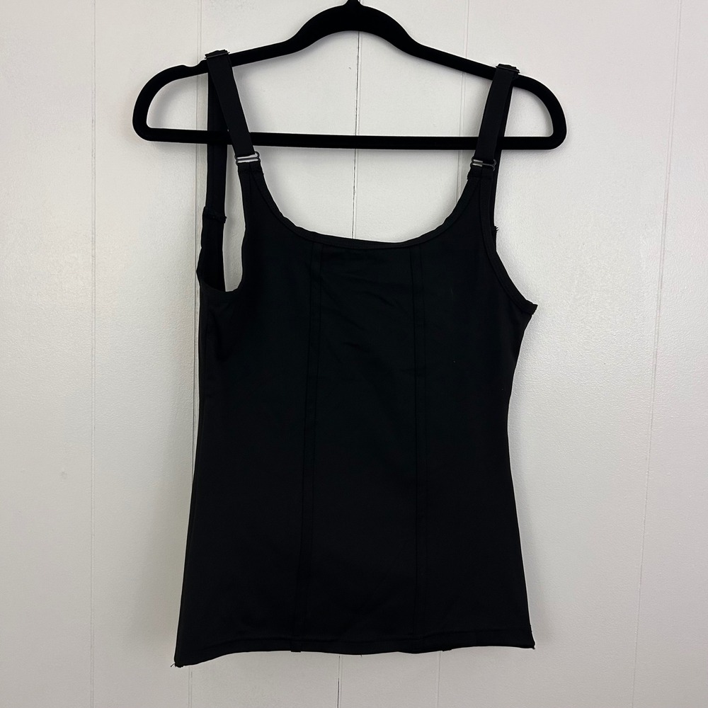 O to S Black Shapewear Camisole Tank Top Hook and Eye Back Style YT8769‎ Size S